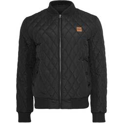 Urban Classics Parka Classic Diamond Quilt - Marrone/Nero