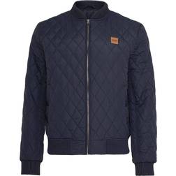 Urban Classics Parka Classic Diamond Quilt - Navy