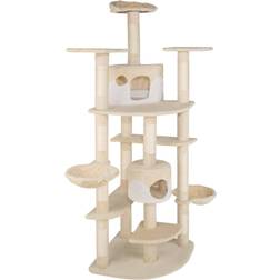 tectake Arbre À Chat Griffoir Escalade 204 cm - Beige