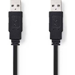 Nedis Flat USB A-USB A 2.0 1m