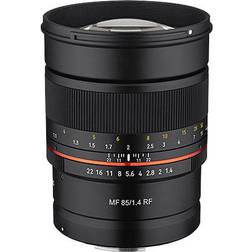 Samyang MF 85mm F1.4 RF MILC Nero