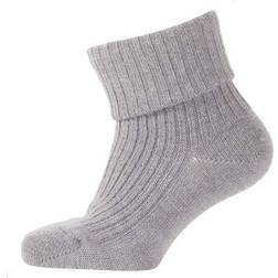 Melton Basic Wool Sock w. Heavy Rip - Light Grey Melange (270014-135)