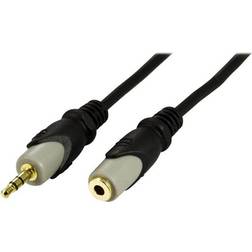 Deltaco Gold 3.5mm - 3.5mm M-F 3m