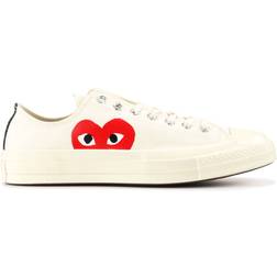 Converse x Comme des Garçons PLAY Chuck 70 Low Top - Milk/White/High Risk Red