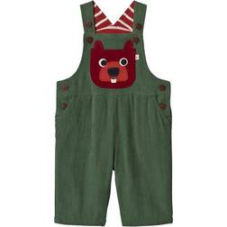 Frugi Play Days Dungaree - Moss Green/Beaver (DUA806MGB)