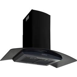 vidaXL 50706 90cm, Acier Inoxydable, Noir