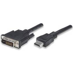 Techly HDMI-DVI D 1m