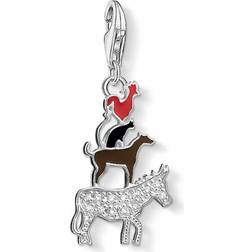 Thomas Sabo Charm Club Bremen Town Musicians Charm Pendant - Silver/Multicolour