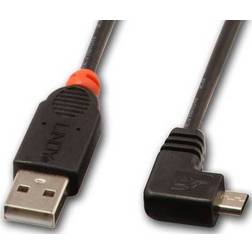 Lindy USB A-USB Micro-B Angled 0.5m