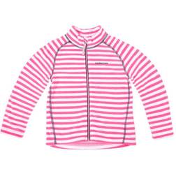 Didriksons Monte Kid's Fleece Jacket - Caramel Pink Strip (502009-920)
