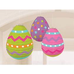 Amscan Lanterns Egg Shaped 3-pack