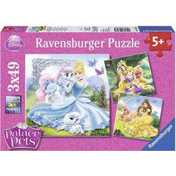 Ravensburger Palace Pets Belle Cinderella & Rapunzel 3x49 Pieces