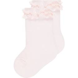 Name It Baby Lace Socks 2-pack - Pink/Strawberry Cream (13163783)