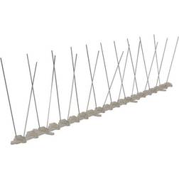 vidaXL Two Row Bird and Pigeon Spikes Set of 6