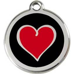 Red Dingo Enamel Heart Medium