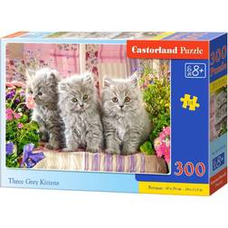 Castorland Three Grey Kittens 300 Pieces