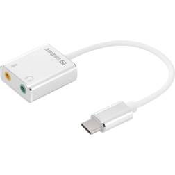 Sandberg USB C-2x3.5mm M-F Adapter