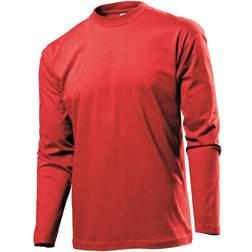 Stedman Classic Long Sleeve Men - Rood Katoen
