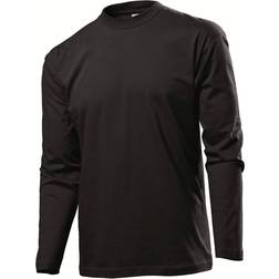 Stedman Classic Long Sleeve Men - Zwart Katoen