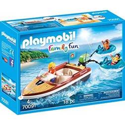 Playmobil Family Fun Speedboat with Tube Riders 70091
