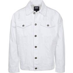 Urban Classics Ripped Denim Jacket - White