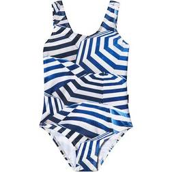 Molo Nika Swimsuit Blue/White Unisex Natación Azul/Blanco