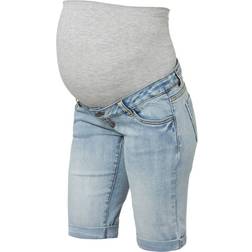 Mamalicious Slim Fit Venteshorts Blue/Light Blue Denim (20009629)