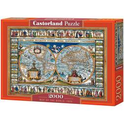Castorland Map of The World 1639 2000 Bitar