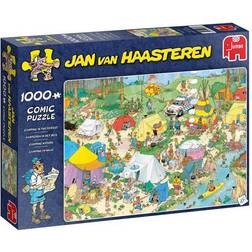 Jumbo Jan Van Haasteren Camping in the Forest 1000 Pieces