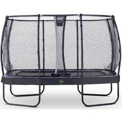 Exit Toys Trampoline Elegant 244x427cm avec filet de sécurité Economy violet