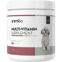 Animigo Multivitaminas y Minerales Para Perros y Gatos - 365 Comprimidos - 18 Vitaminas y Minerales