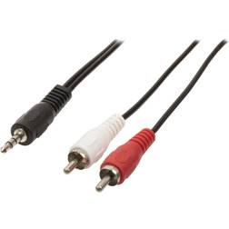 Valueline 3.5mm-2RCA 5m