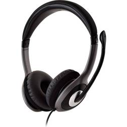 V7 HU521-2EP Deluxe USB Stereo Headphones with Microphone