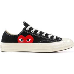 Converse x Comme des Garçons PLAY Chuck 70 - Black/White/High Risk Red