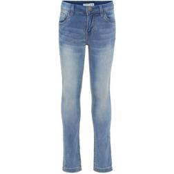 Name It Kid's Sweat Denim X-slim Fit Jeans - Blue/Light Blue Denim (13163039)