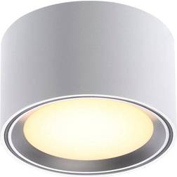 Nordlux Fallon 60 White/Steel Ceiling Flush Light 10cm