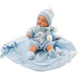 Llorens Crying Doll with Blanket 38cm