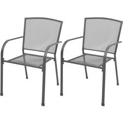 vidaXL 42705 2-pack Silla de jardín para comedor