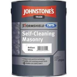 Johnstone's Trade Stormshield Self-Cleaning Masonry Concrete Paint Brilliant White 5L