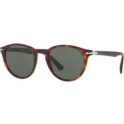 Persol Round Sunglass PO3152S - Havana/Green