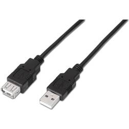 Aisens USB A-USB A 2.0 M-F 1.8m