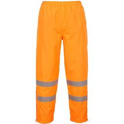 Portwest Pantalón impermeable aberturas laterales con cremallera dos bandas reflectantes S487