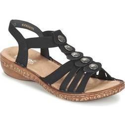 Rieker 62866-00 Sandalias - Marrón/Negro