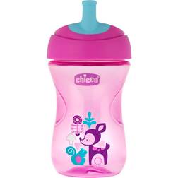 Chicco Advanced mok met rietje mondstuk 266 ml blauw 12m