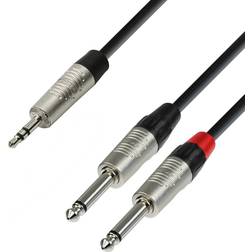 Adam Hall 4 Star 2x6.3mm-3.5mm 1.5m