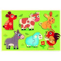 Djeco Coucou Cow 12 Pieces