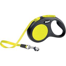 Flexi New Neon Amarillo De Cinta Negro L 3 Metros 12 kg