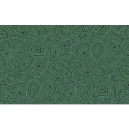 Cole & Son Malachite Wallpaper Fornasetti Collection Emerald And Black, Roll Emerald and Black