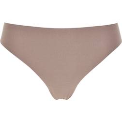 Chantelle Soft Stretch One-Size Seamless Thong - Beige