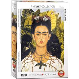 Eurographics Self Portrait with Thorn Necklace & Hummingbird 1000 Pieces